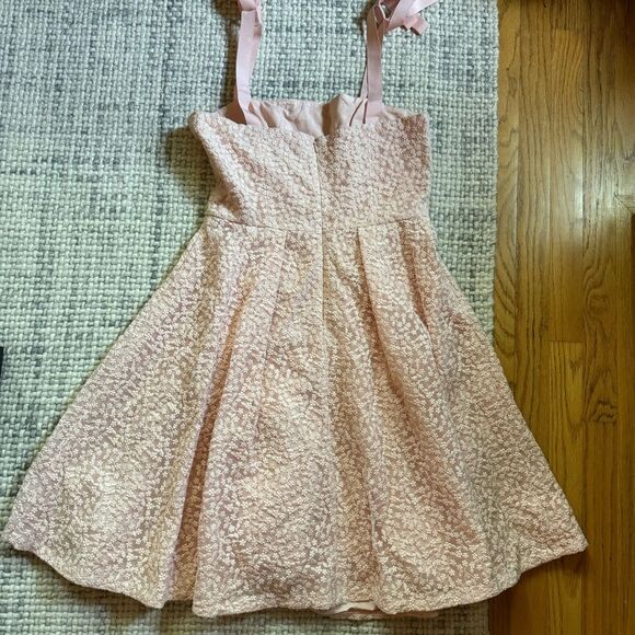 Gal Meets Glam Helen Tied Strap Dress in Blush 8 - Picture 7 of 7